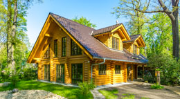 Außenansicht Blockhaus Nordwind von LéonWood Außenansicht Blockhaus Nordwind von LéonWood