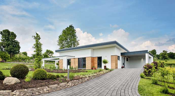 Außenansicht Bungalow Nivelo von Fingerhut Haus Außenansicht Bungalow Nivelo von Fingerhut Haus