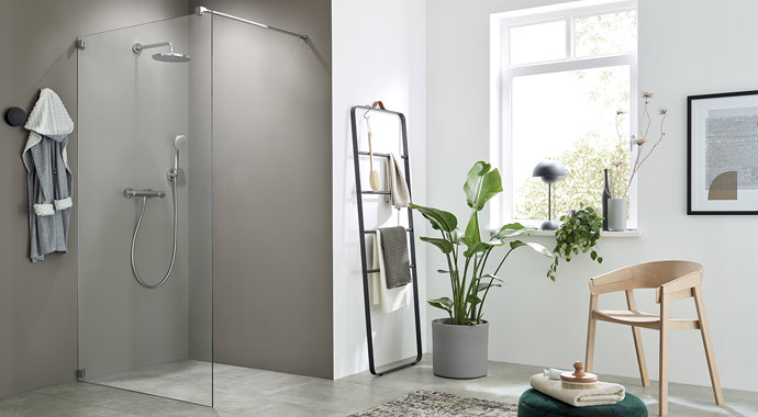 Walk-in Glasdusche Inloop von Sprinz