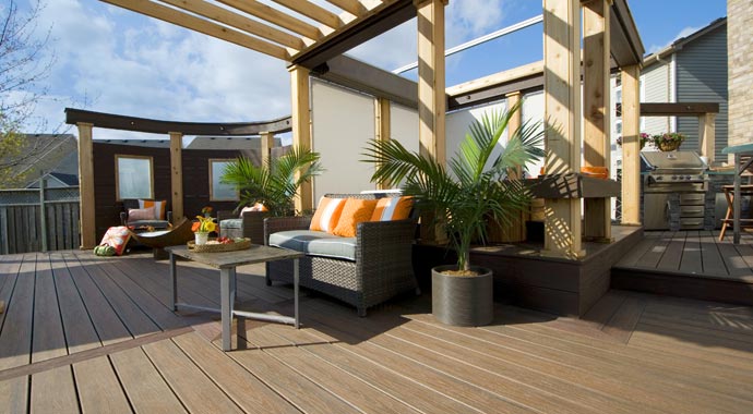 WPC Terrassendielen Trex Transcend Spiced Rum