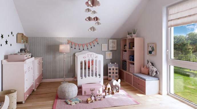 Kinderzimmer Noblesse 142 edition von Favorit Massivhaus