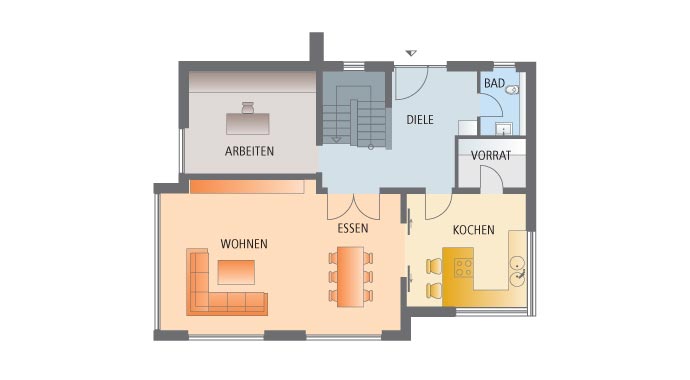 Grundriss Kellergeschoss Kundenhaus Vettel von BAUMEISTER-HAUS
