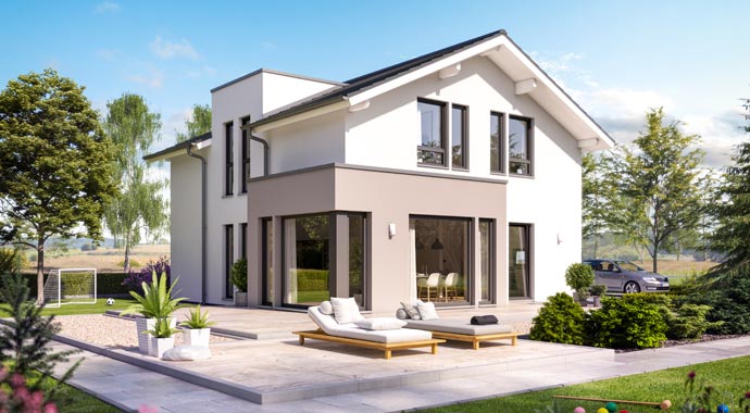 Living Haus Sunshine 144 V4 Außenansicht