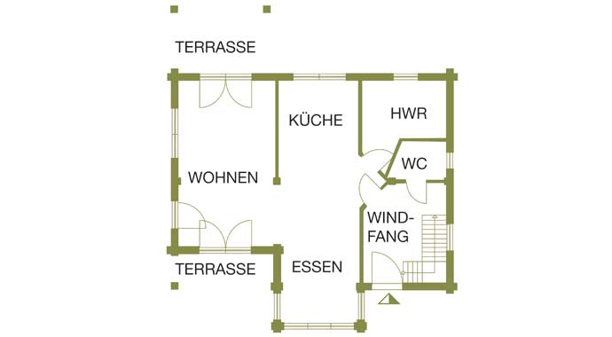 Fullwood Haus Mittelfranken Grundriss Erdgeschoss