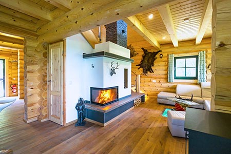 Wohnbereich Blockhaus Waldschlösschen von LéonWood