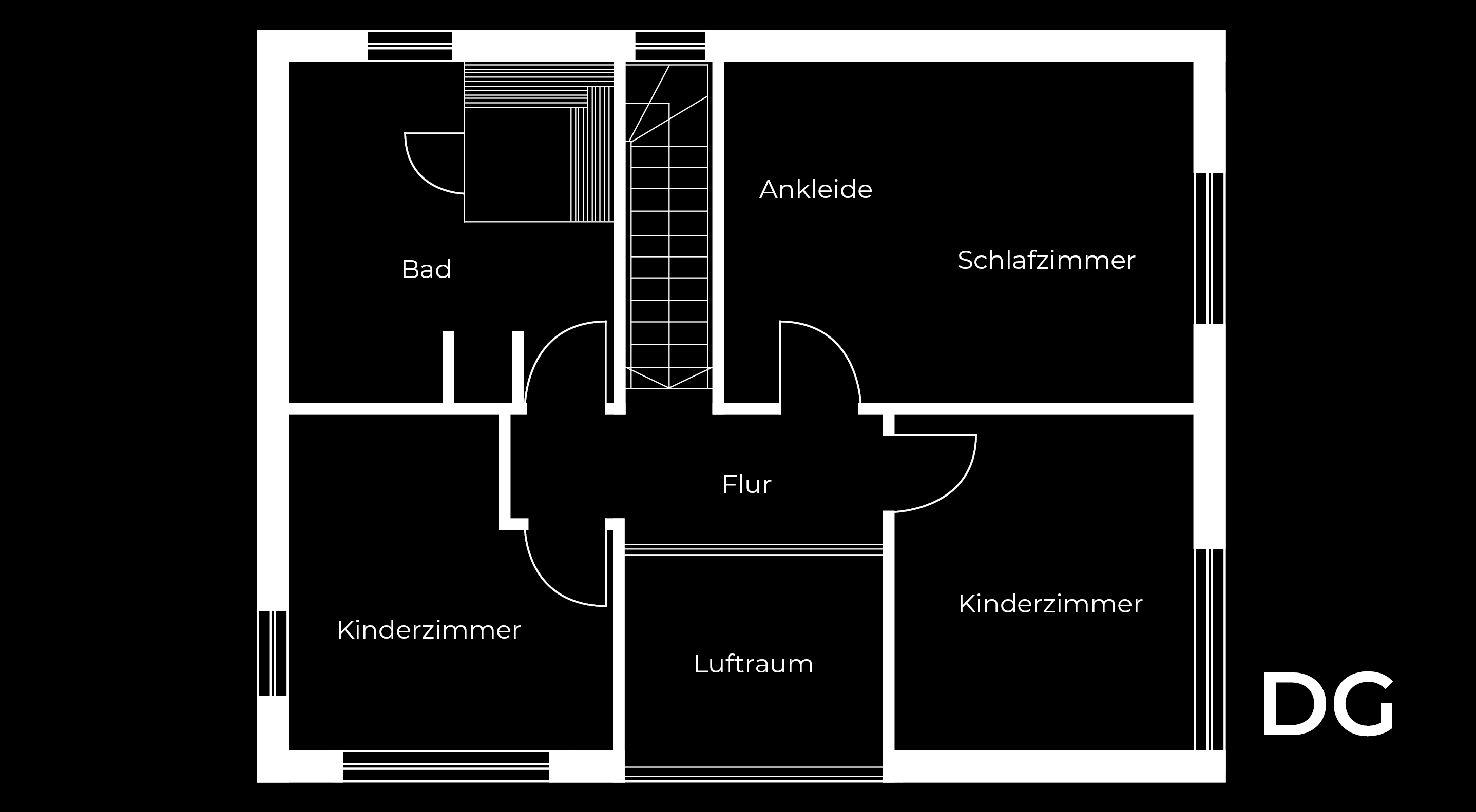Grundriss Dachgeschoss Gerlach von Bau-Fritz