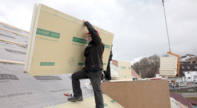 Dachdämmung mit LINITHERM LOOP von Linzmeier