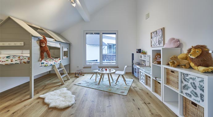 Kinderzimmer Musterhaus Günzburg von Fertighaus Weiss