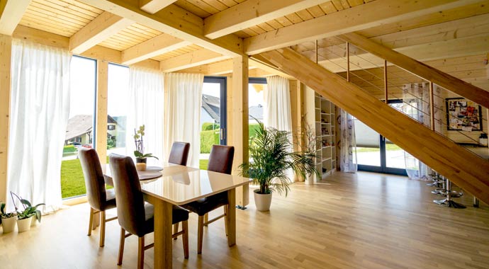 Essbereich Blockhaus Adria von LéonWood