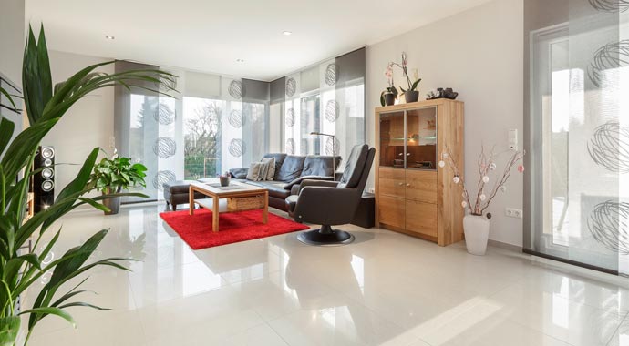 Luxhaus Bungalow 130 Wohnbereich