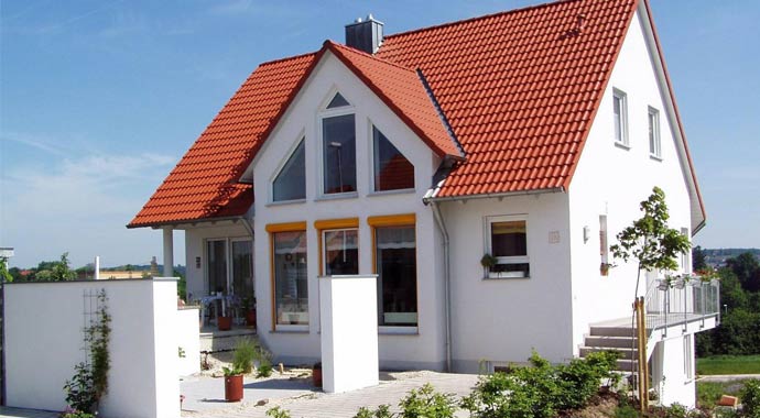 Symbolbild Einfamilienhaus mit Pelletheizung Symbolbild Einfamilienhaus mit Pelletheizung