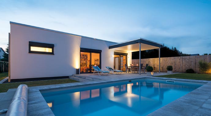 Außenansicht Bungalow NIVO von FingerHaus