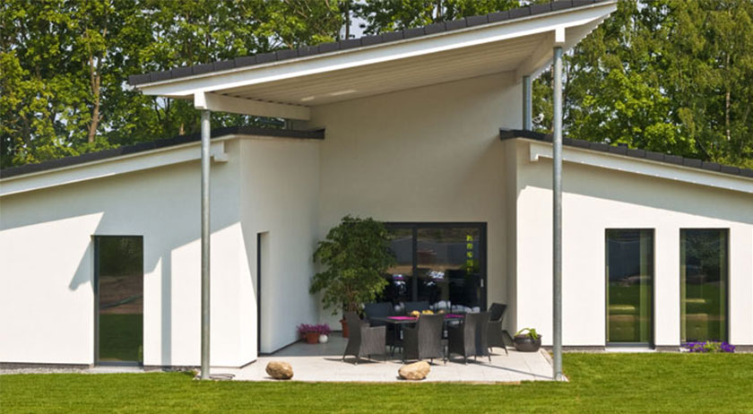 Heinz von Heiden, Bungalow mit Pultdach