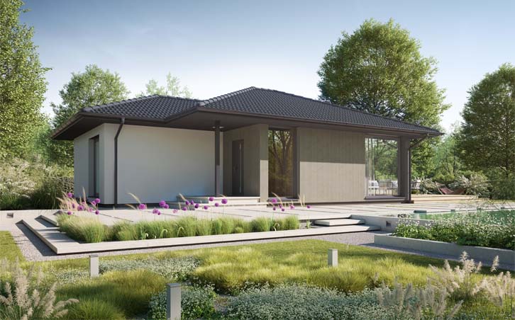 Außenansicht Bungalow NEXT 80 W