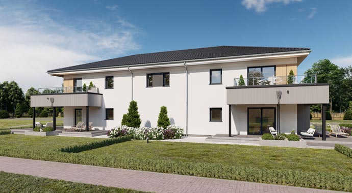 Mehrfamilienhaus POLY 513 W4 von Danwood Mehrfamilienhaus POLY 513 W4 von Danwood