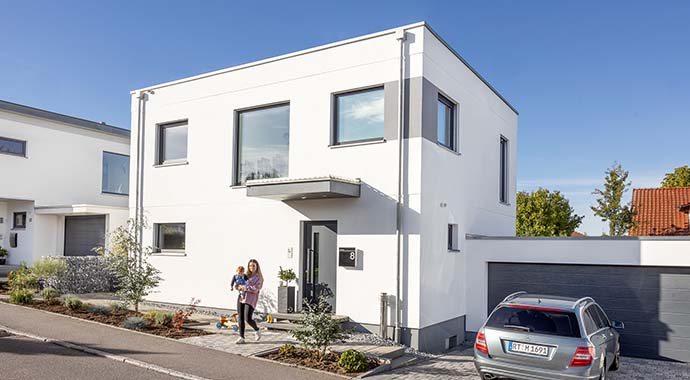 Außenansicht Aktionshaus E 20-121.2 Kundenhaus M von SchwörerHaus