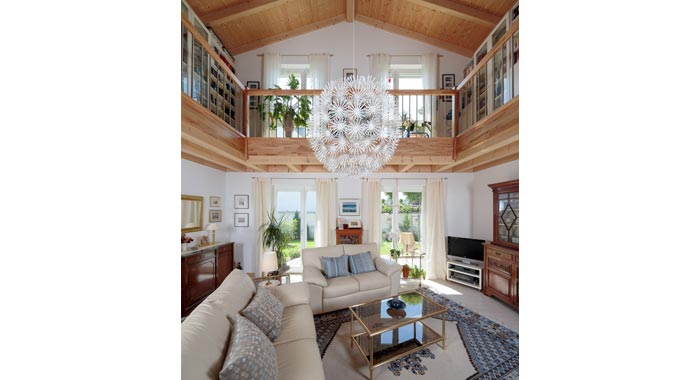 Wohnbereich Kundenhaus Erle2 von Stommel Haus