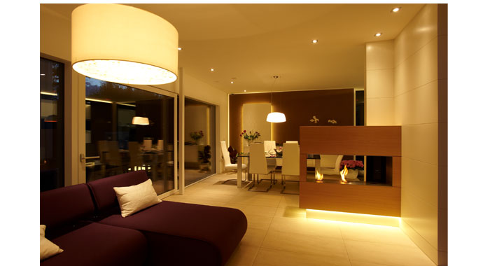 FischerHaus Energie-Plus-Haus Generation X Wohnbereich