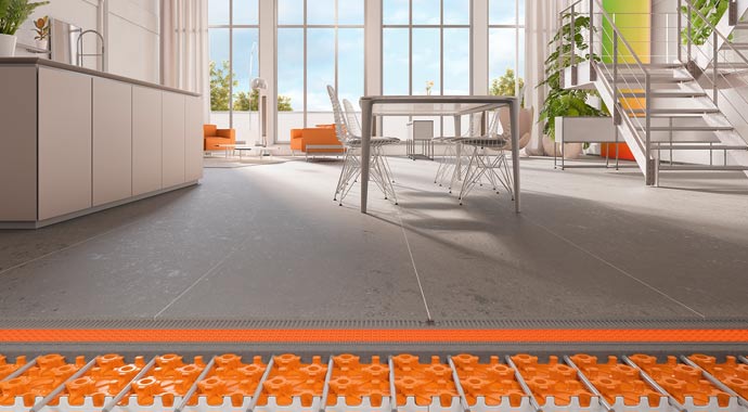 Flächenheizsystem BEKOTEC-THERM von Schlüter-Systems