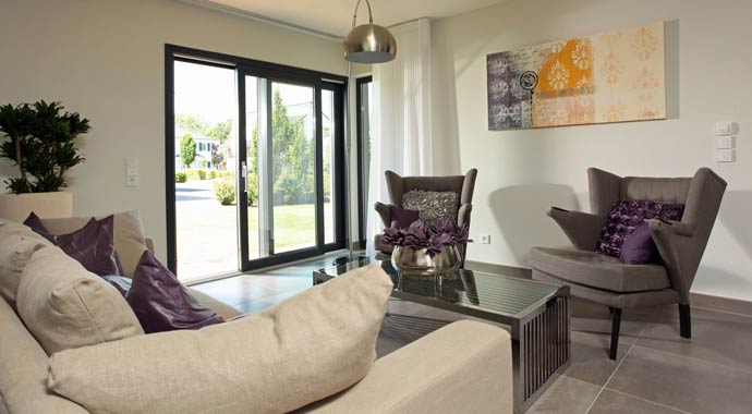 Wohnbereich Neo 300 - Musterhaus Hannover von FingerHaus