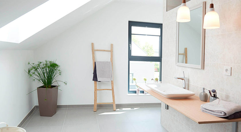 Fingerhut Haus Musterhaus Koblenz Badezimmer