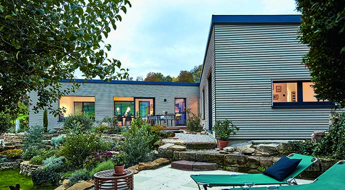 Winkelbungalow für zwei Personen von Bau-Fritz