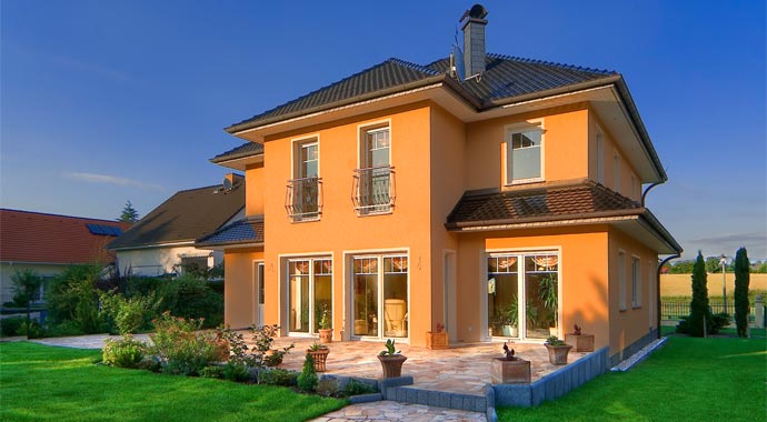 Außenansicht Stadtvilla Revenna von Roth-Massivhaus