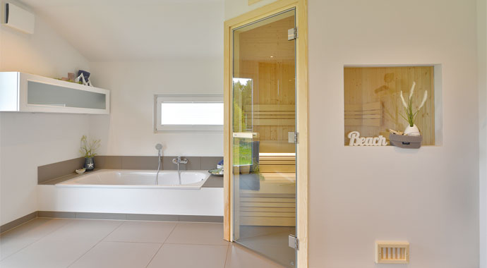 Danhaus Musterhaus Kronshagen Badezimmer