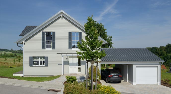 Bau-Fritz Haus Motz Russ Außenansicht