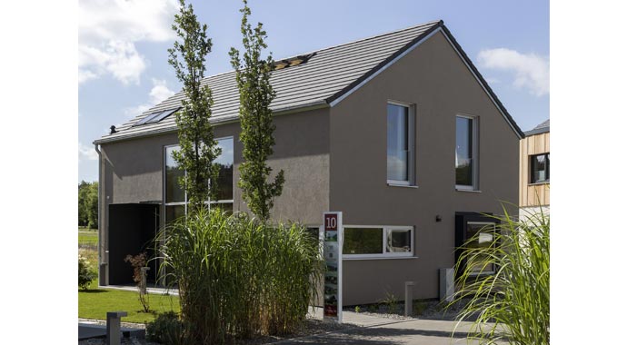 Außenansicht Musterhaus Günzburg von Lehner-Haus