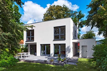 Außenansicht Cubatur 145 von Roth-Massivhaus Außenansicht Cubatur 145 von Roth-Massivhaus