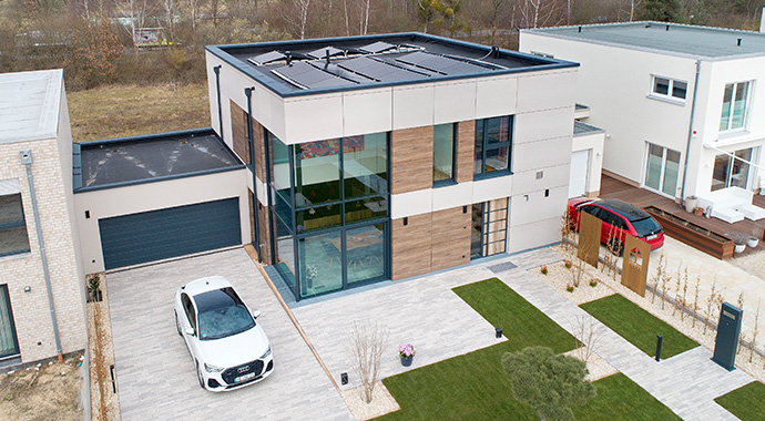 Außenansicht Musterhaus Vision Wolfsburg