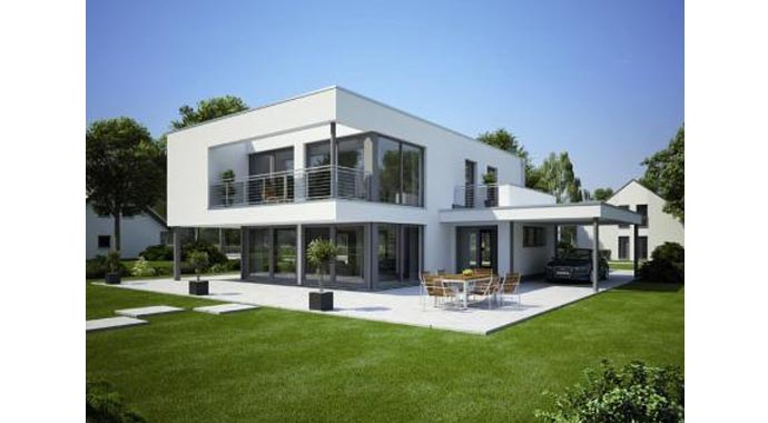 Heinz von Heiden Musterhaus Eiche Außenansicht