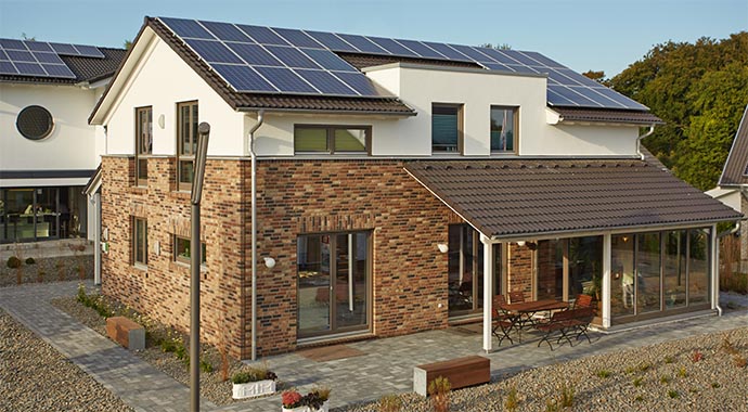 Gussek Haus Musterhaus Isabella Außenaufnahme