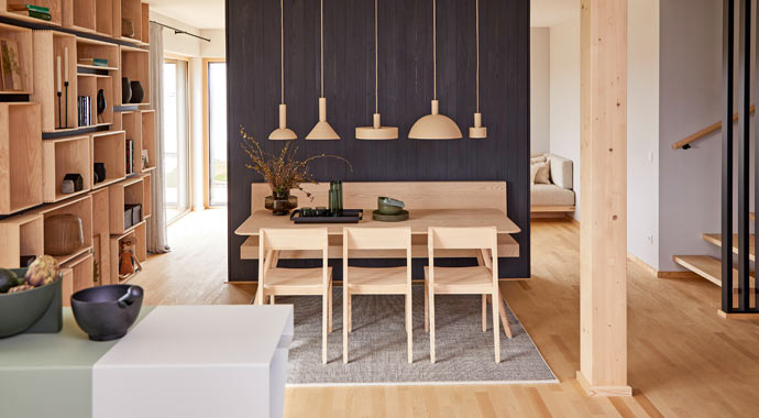 Essbereich Musterhaus Schwarzwald von Bau-Fritz