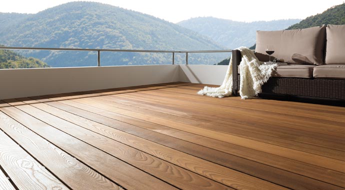 Terrassenholz Osmo Thermoholz Esche