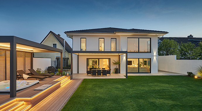 Außenansicht Kundenhaus Kayser von WeberHaus