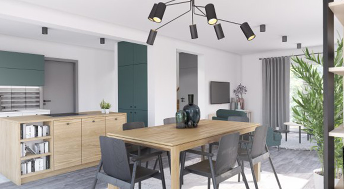 Point 128.2: Wohn-, Essbereich