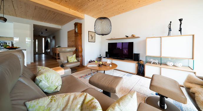 Wohnbereich Flachdachbungalow Design 124 von Frammelsberger