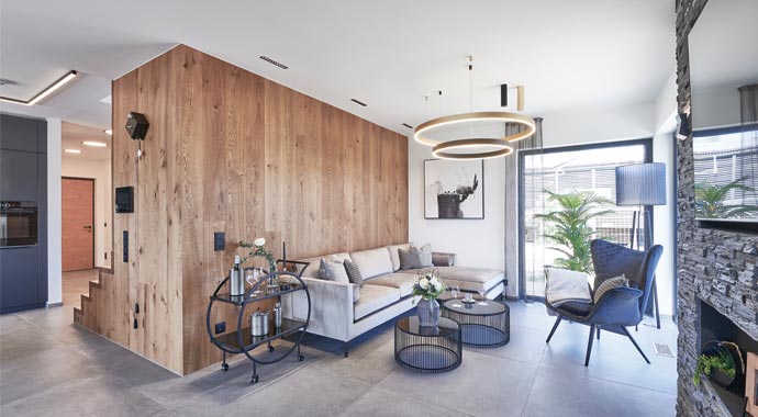 Wohnbereich Musterhaus Schwarzwald von KAMPA