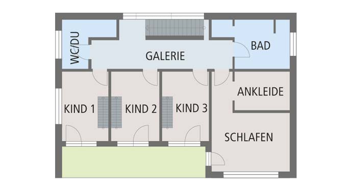 Fullwood Haus Felsblick Grundriss Dachgeschoss