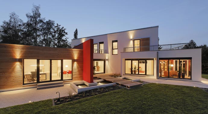 Luxhaus Musterhaus Georgsgmünd Außenansicht