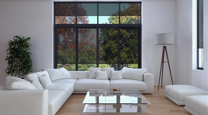 Sonnen- und Blendschutz Integralmaster von Schüco