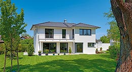 Außenansicht Haus Briano von Gruber Holzhaus Außenansicht Haus Briano von Gruber Holzhaus