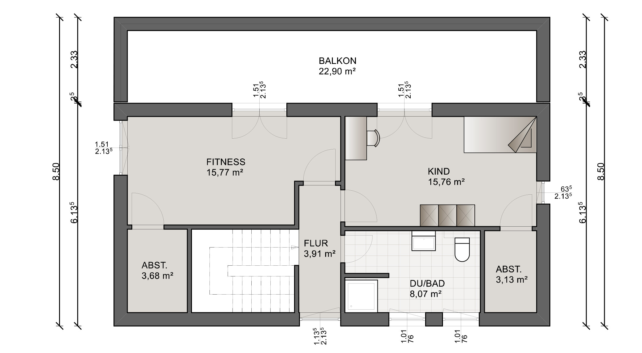 Grundriss Dachgeschoss