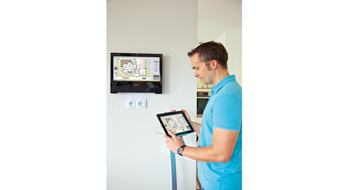 Smart-Home-Zentrale Musterhaus Köln – generation5.5 200 von WeberHaus