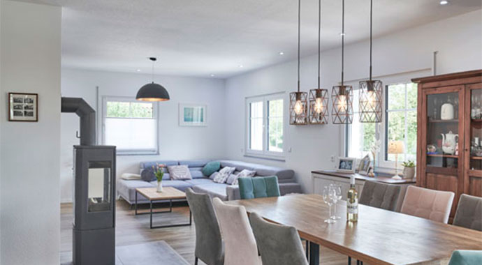 Wohnzimmer Mühlgraben von Keitel Haus