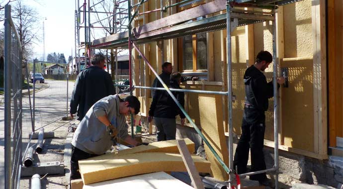 Holzfaser-Gefachdämmmatten von Inthermo