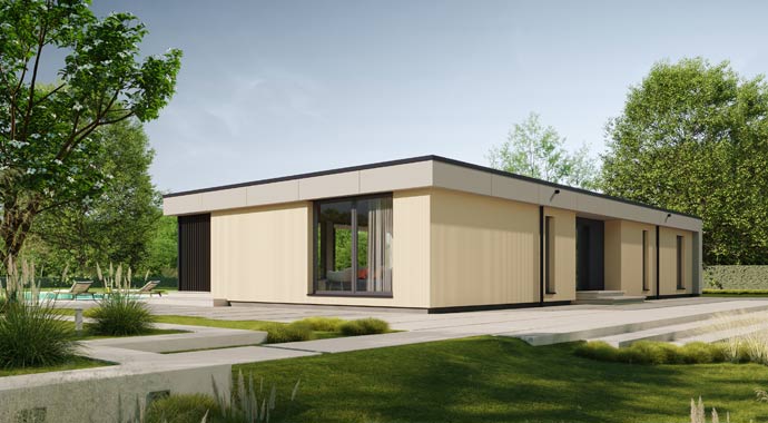 Außenansicht Bungalow 140 FT von NEXT by Danwood