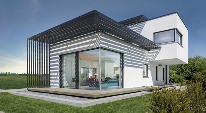 Luxhaus Musterhaus München Außenansicht